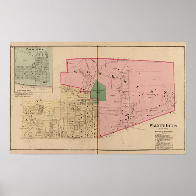 Póster Colinas de nueces, Ohio (Frente)