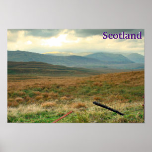 Póster Colinas de Perthshire, Escocia