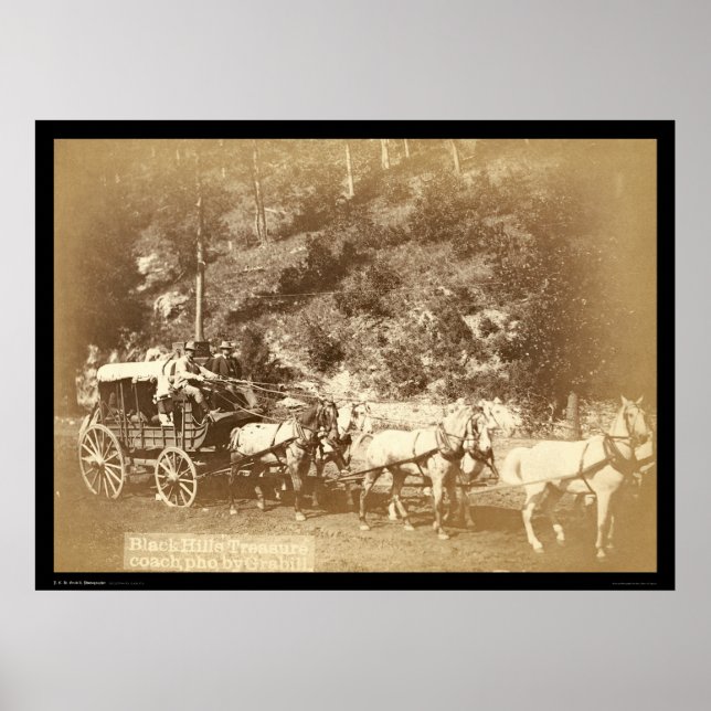 Póster Colinas Negras, Coach del Tesoro SD 1887 (Frente)