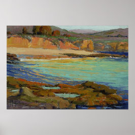 Póster Colinas - Vista costera