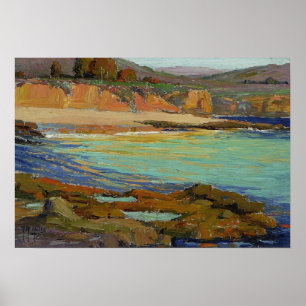 Póster Colinas - Vista costera