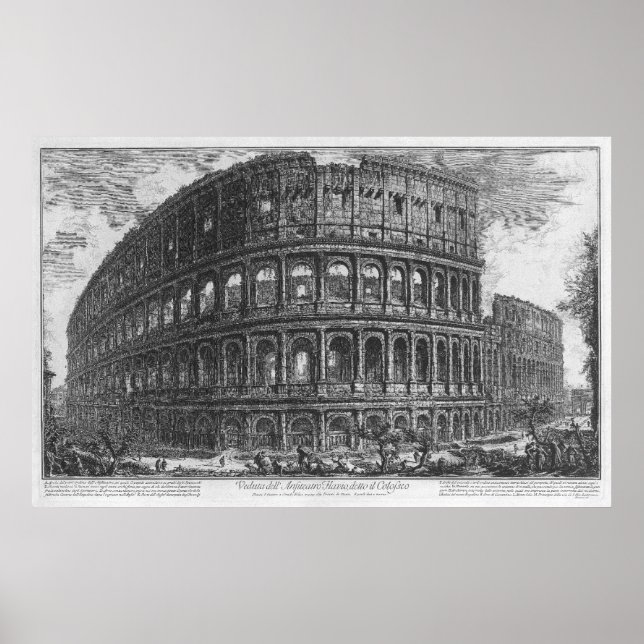 Póster Coliseo de Giovanni Battista Piranesi (Frente)