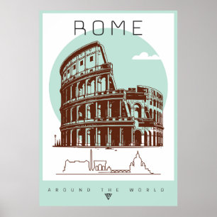 Póster Coliseo de Roma