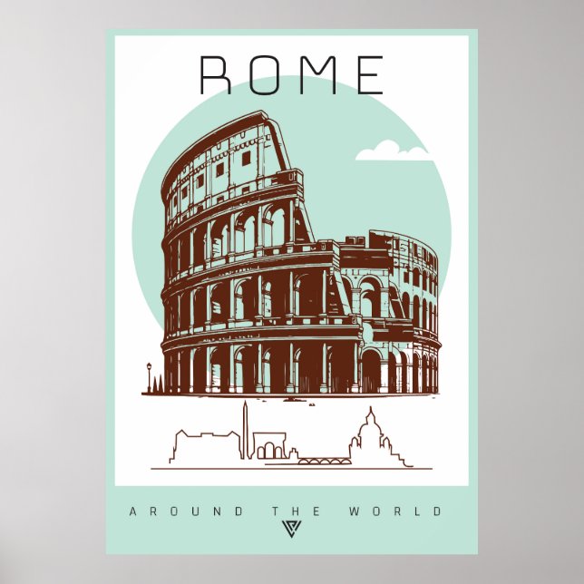 Póster Coliseo de Roma (Frente)