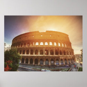 Póster Coliseo, Roma, Italia