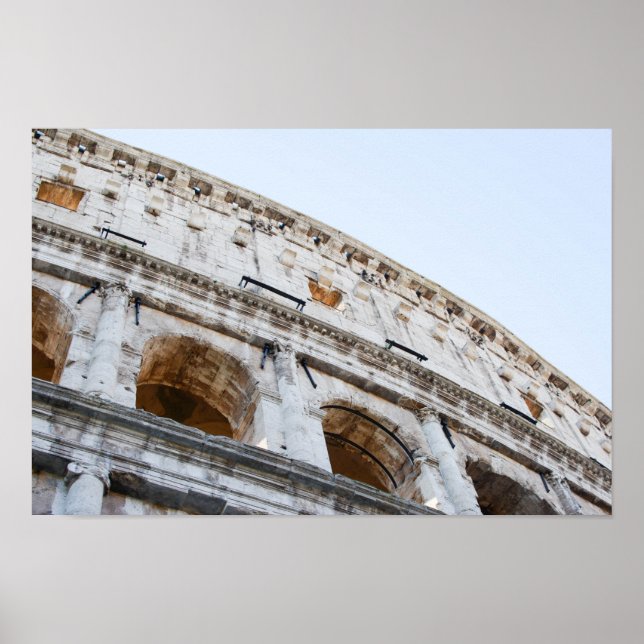 Póster Coliseo romano por la mañana (Frente)