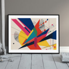 Póster Colisión de vectores - Una composición catorce-fut