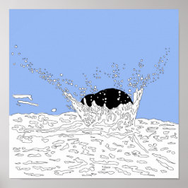 Póster Colisión, Ilustracion Splash