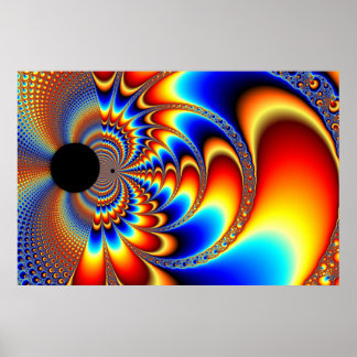 Póster Colisión mundial - fractal