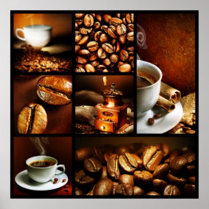 Póster Collage 2 del café