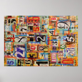 Póster Collage Art Poster o Decoupage Paper