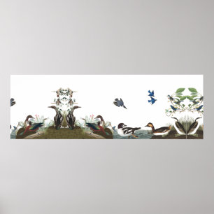 Póster Collage Audubon Aves Poster de Vida Silvestre Anim