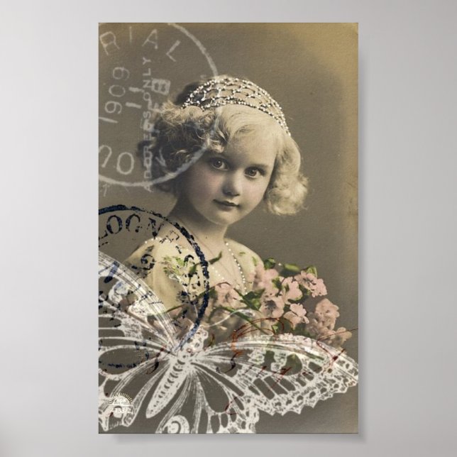 Póster Collage Chica bonito (Frente)