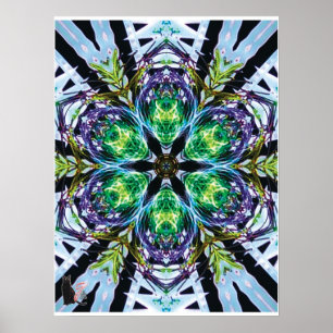 Póster Collage Cinético Kaleidoscopio