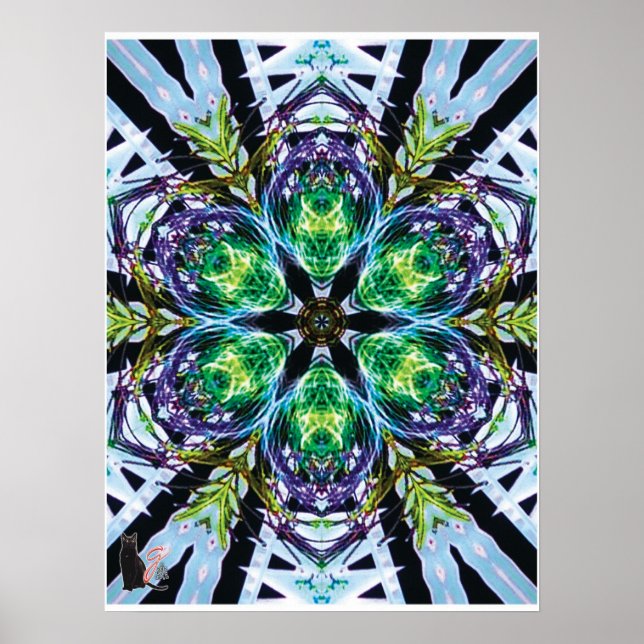 Póster Collage Cinético Kaleidoscopio (Frente)