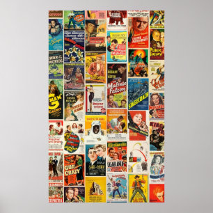 Póster Collage clásico de películas