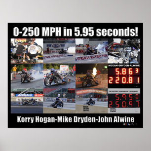 Póster Collage de 250 MPH