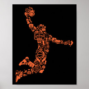 Póster Collage de baloncesto