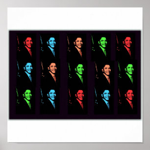 Póster Collage de Barack Obama