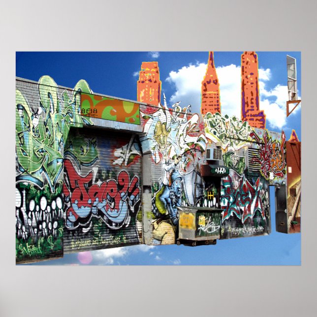 Póster Collage de Brooklyn (Frente)