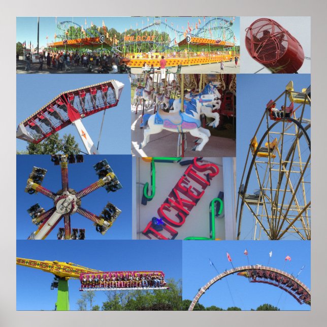 Póster Collage de Carnaval (Frente)