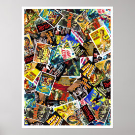 Póster Collage de carteles de películas de ciencia ficció