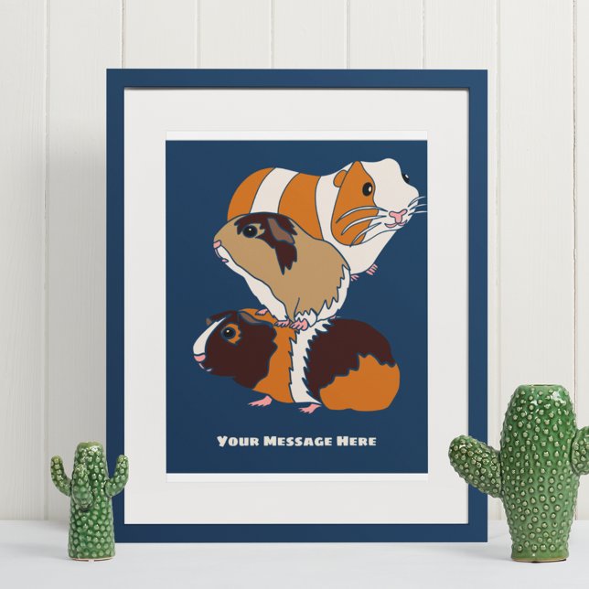 Póster Collage de cerdo de Guinea personalizado (Subido por el creador)