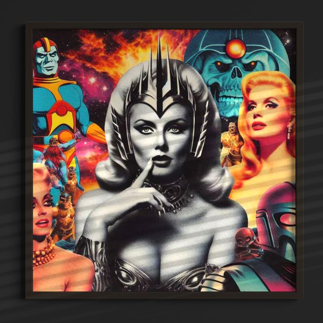 Póster Collage de Ciencia Ficción de Retro (Subido por el creador)