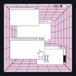 Póster Collage de elementos de interfaz de usuario. Cyber<br><div class="desc">Collage de elementos de interfaz de usuario. Estética de Cyberpunk y vaporwave de los años 80. ventana,  90,  computadora,  pop,  retro,  rosa,  pantalla,  vaporwave,  80s,  app,  art,  lindo,  decoración,  icono,  interfaz,  carga,  estilo,  ui,  1990,  fondo,  vintage,  ilustracion,  retro, </div>