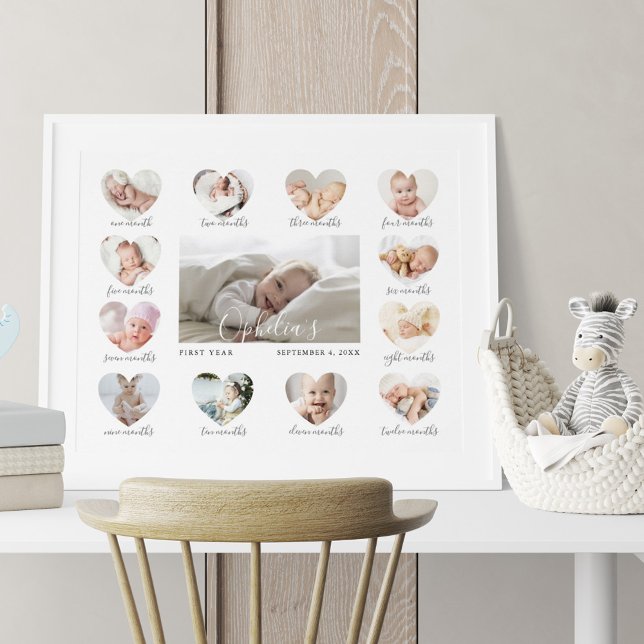 Póster Collage de foto de Keepsake en el primer año del c (Subido por el creador)