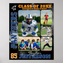 Collage de foto de último año de equipo deportivo 