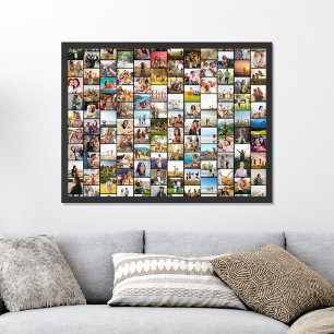 Póster Collage de fotos 108 personalizado y moderno senci