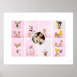 Póster Collage de fotos 13 Fotografías Personalizado pers