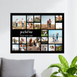 Póster Collage de fotos 19 personalizado moderno<br><div class="desc">Crea tu propio poster de collage de fotos personalizado con 19 de tus fotos y textos personalizados favoritos.</div>