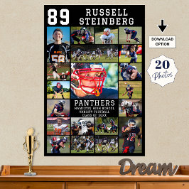 Póster Collage de fotos 20 de la graduación nocturna depo