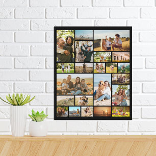 Póster Collage de fotos 22 personalizado moderno
