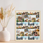 Póster Collage de fotos 32 personalizado<br><div class="desc">Crear su propio arte de pared Poster de 32 Collages de fotos personalizado</div>