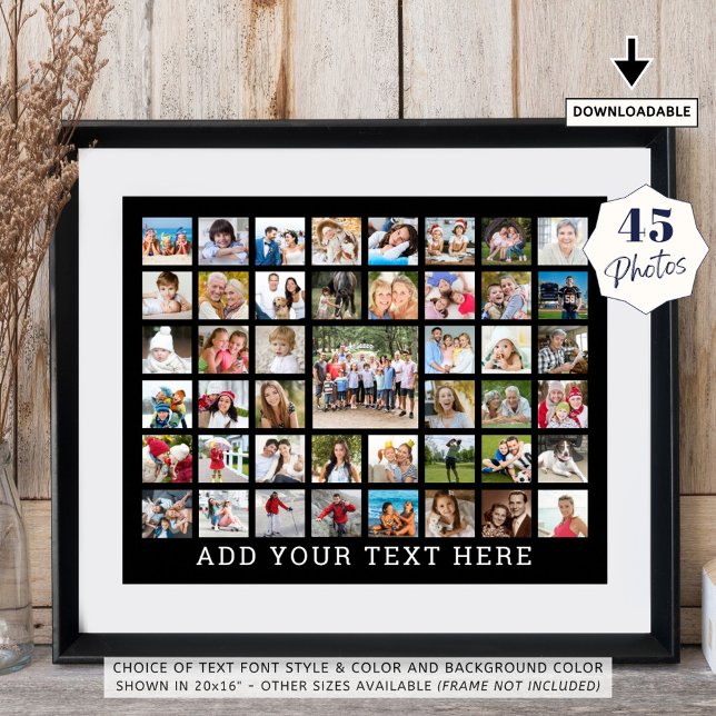 Póster Collage de fotos 45 Fotos Color Personalizado pers (Subido por el creador)