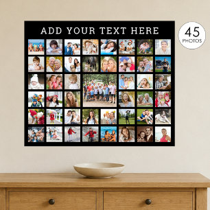 Póster Collage de Fotos 45 Fotos Personalizadas Color Per