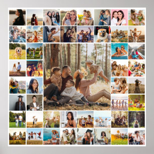 Póster Collage de fotos 49 personalizado moderno