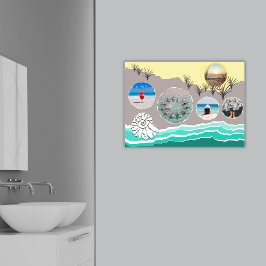 Póster Collage de fotos Beach Fun 5