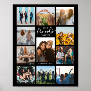 Póster Collage de fotos Best Friends Forever
