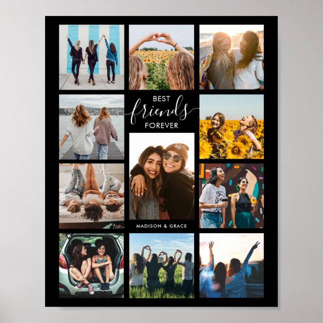 Póster Collage de fotos Best Friends Forever (Frente)