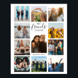 Póster Collage de fotos Best Friends Forever<br><div class="desc">Mejor Poster de Collage de fotos de Amigos para Siempre</div>