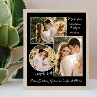 Póster Collage de fotos Boda Personalizado Pareja Sr. Kis