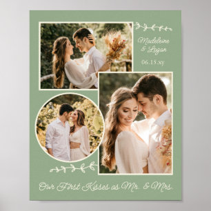 Póster Collage de fotos Boda Personalizado Pareja Sr. Sag