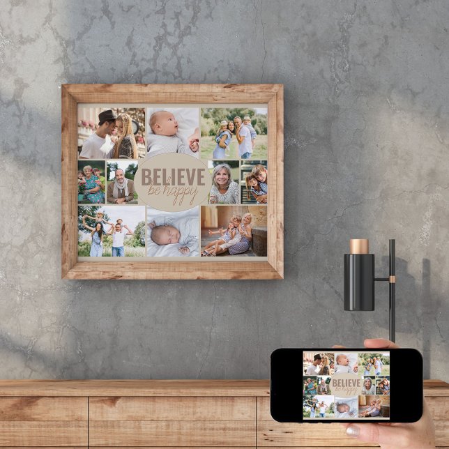 Póster Collage de fotos Cree Ser Feliz Multiimagen (Subido por el creador)