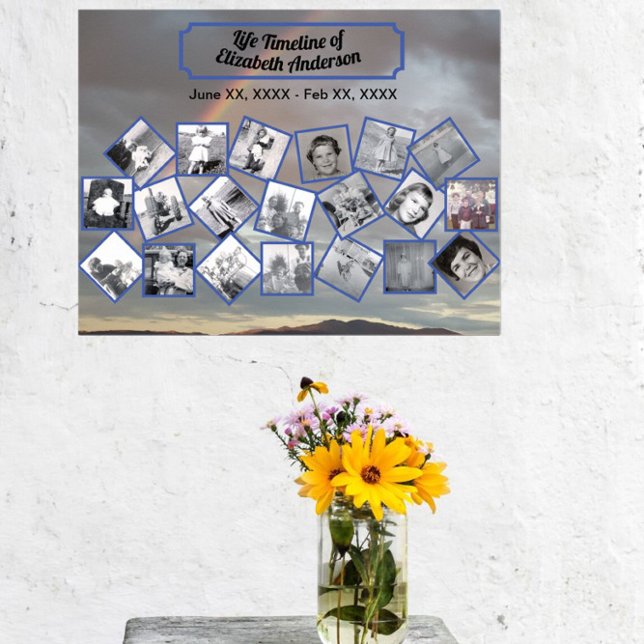 Póster Collage de fotos cronológico con Poster arcoiris (Subido por el creador)