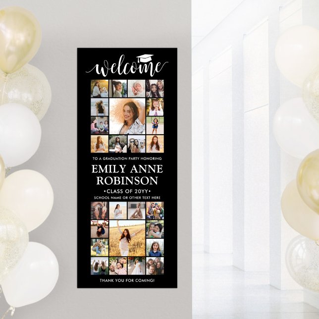 Póster Collage de fotos de bienvenida de graduación impri (Subido por el creador)