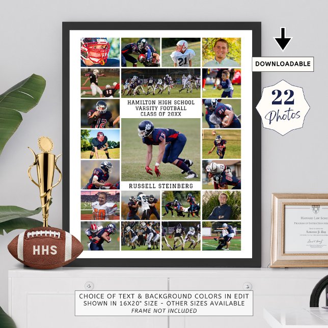 Póster Collage de fotos de deportes de último año de secu (Subido por el creador)